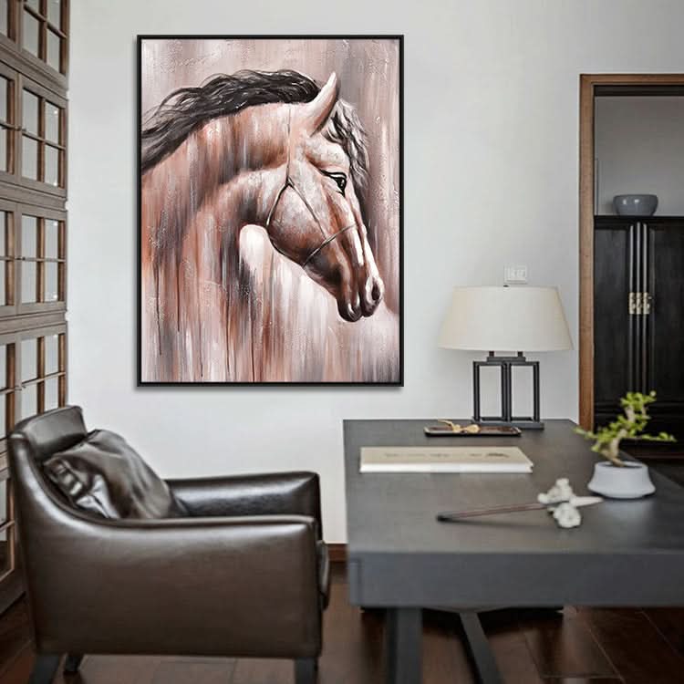 Bedauern Sie den Abschied – handgefertigte moderne Wandkunst, Wohnaccessoires, Pferdegemälde in Öl auf Leinwand