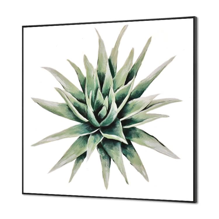 Moderne Kunstgemälde, Wanddekoration, große Leinwandkunst, Handgemälde, Ölgemälde, Original-Ölgemälde | Sukkulente Pflanze #3