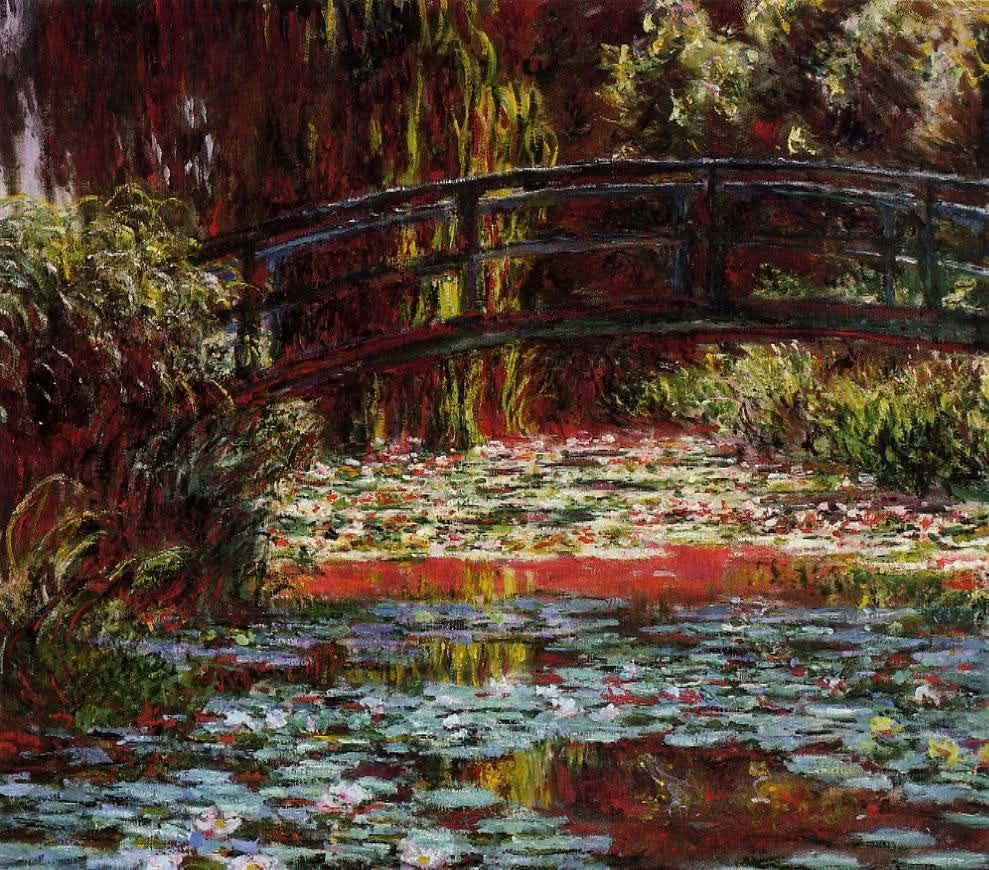Die Brücke über den Seerosenteich 1