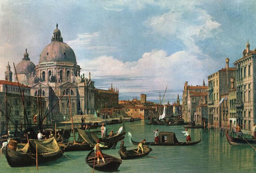 Der Canale Grande an der Salute-Kirche 2