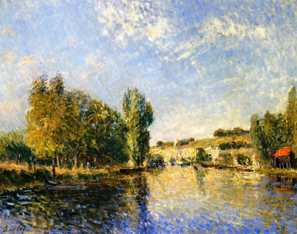 Das Loing bei Moret