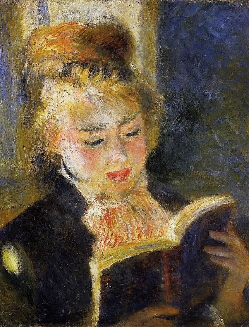 Die Leserin (Junge Frau liest ein Buch)