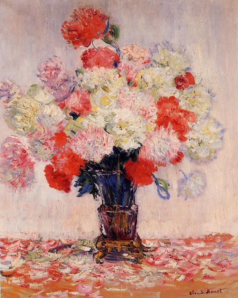 Vase mit Pfingstrosen