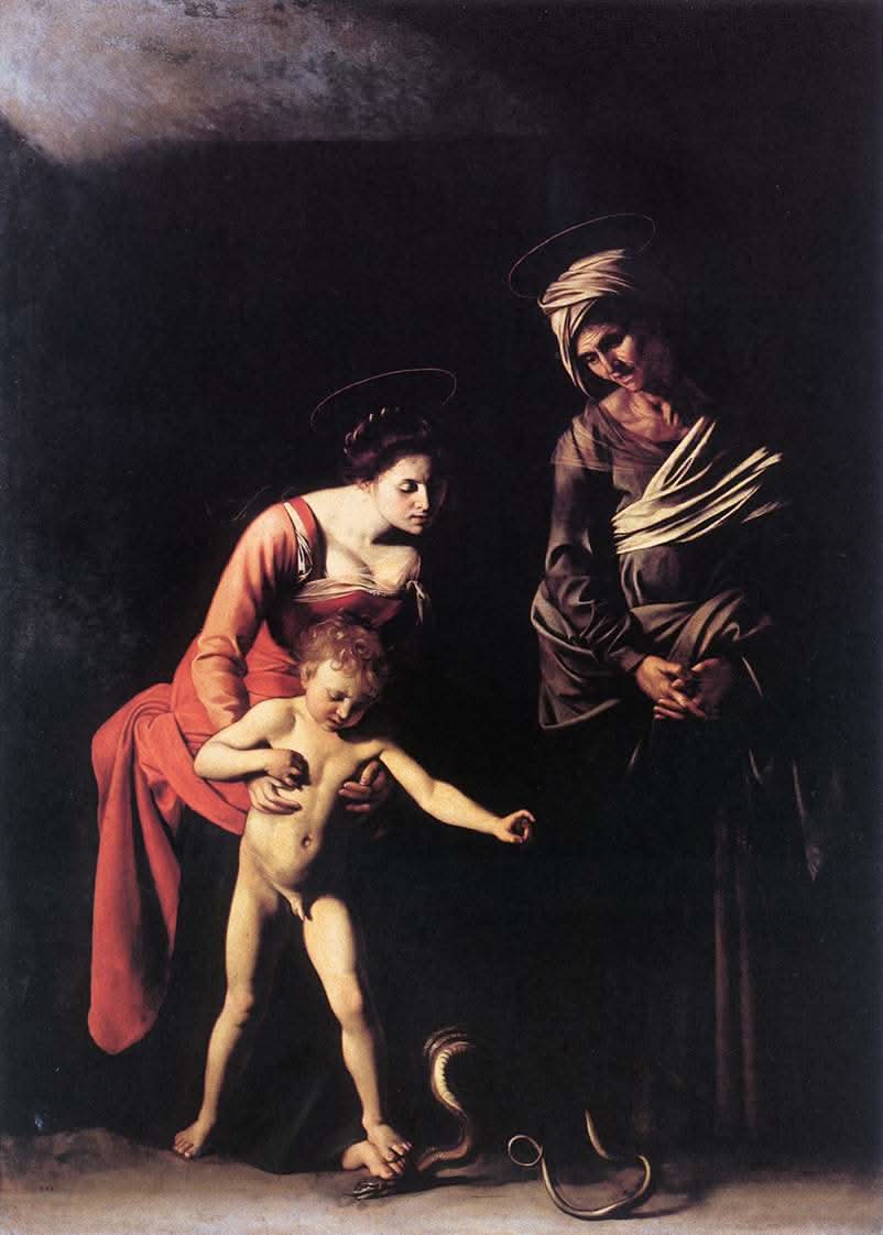 Adonna mit der Schlange Madonna Palafrenieri