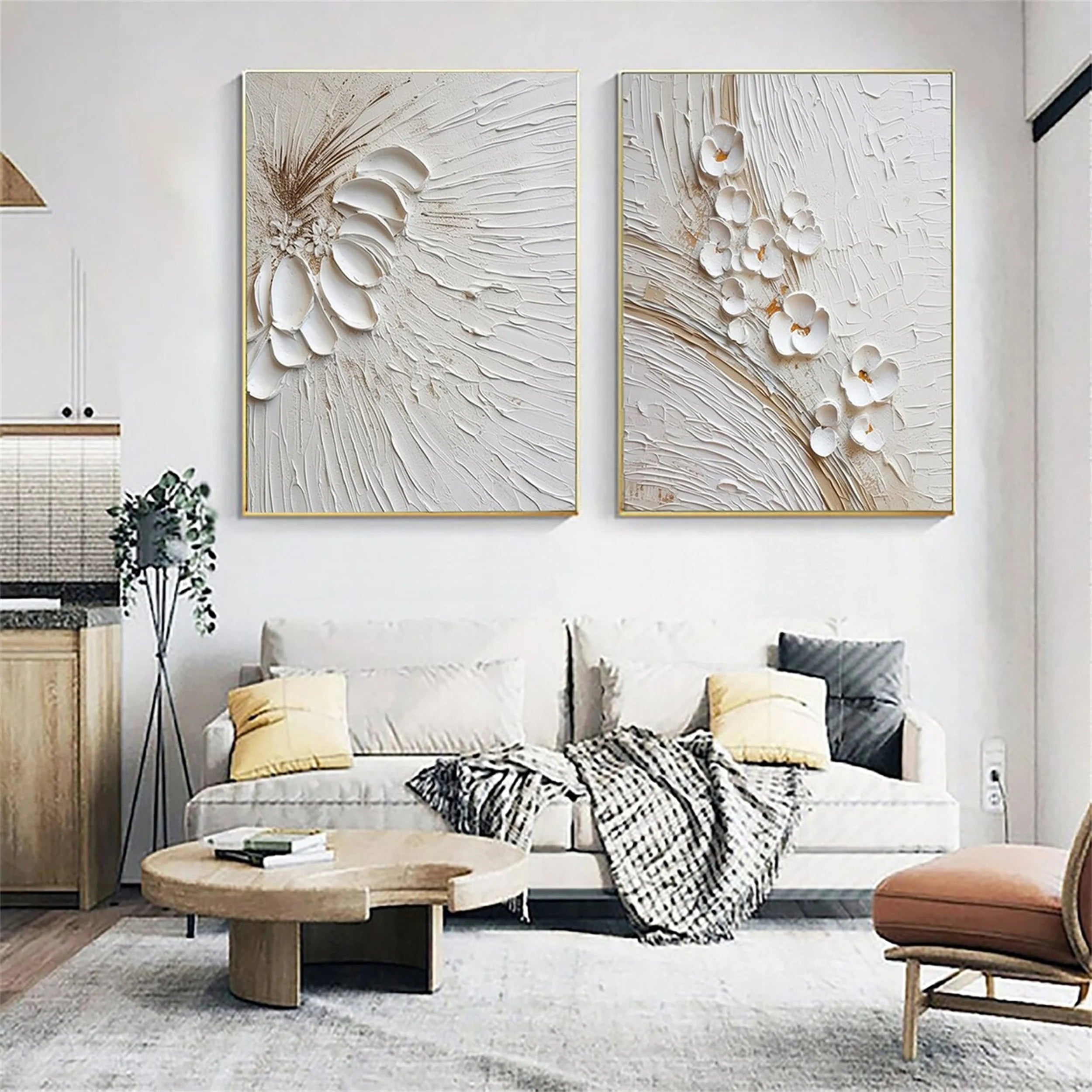 Flower And Tree Painting Set of 2 #FT 038