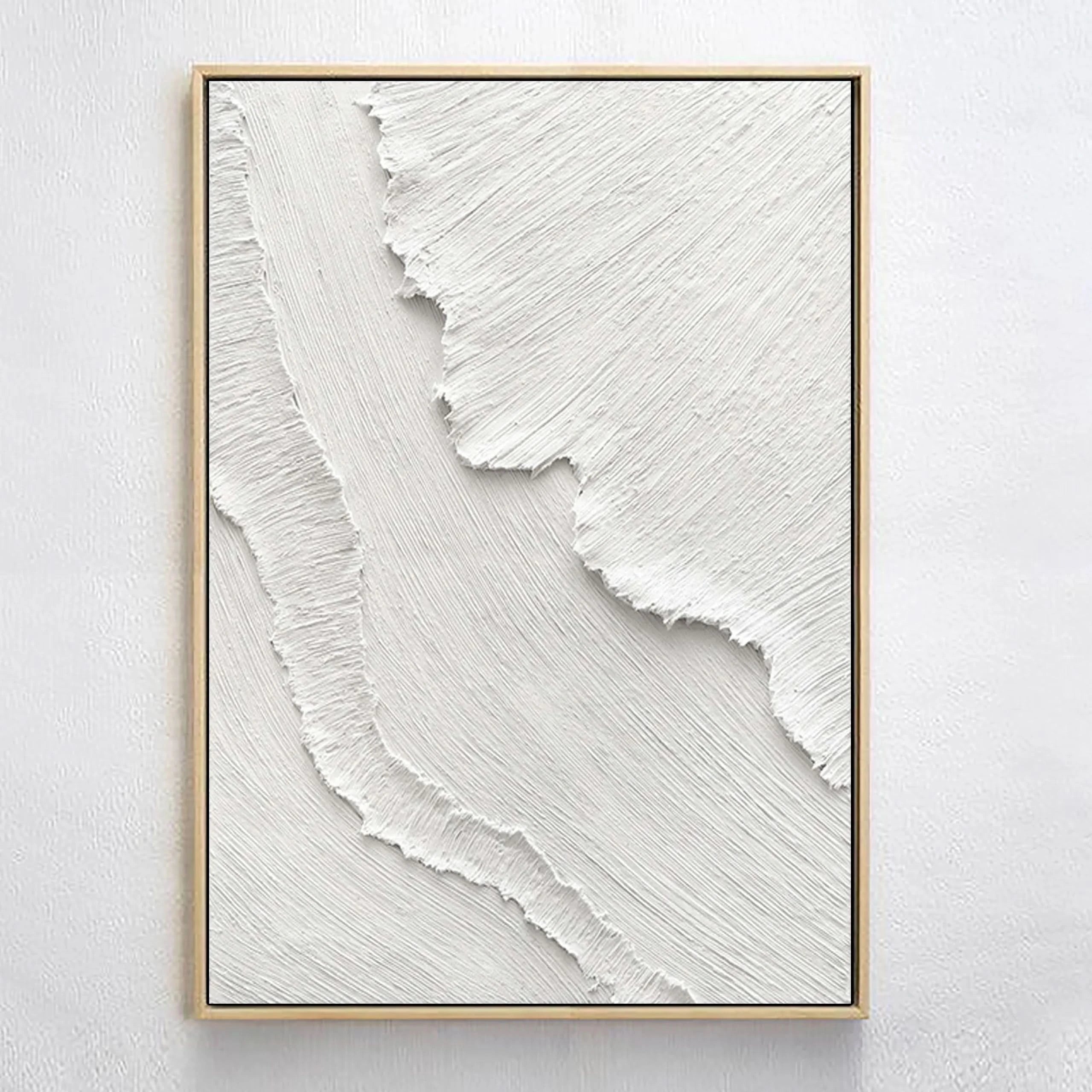 3D Texture Plaster Art Minimalisti Painting on Canvas Original