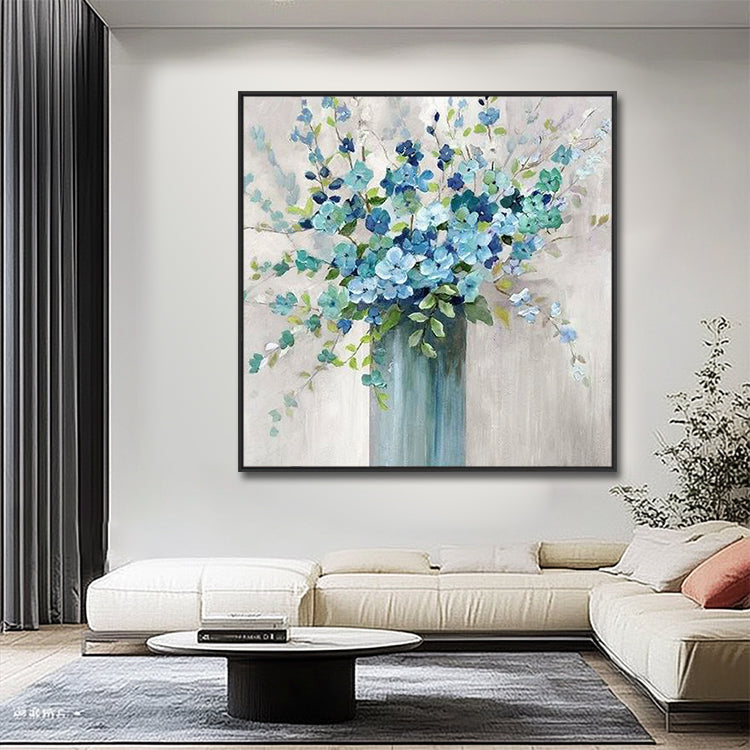 Flower & Vase Abstract Textured Wall Art #ML042