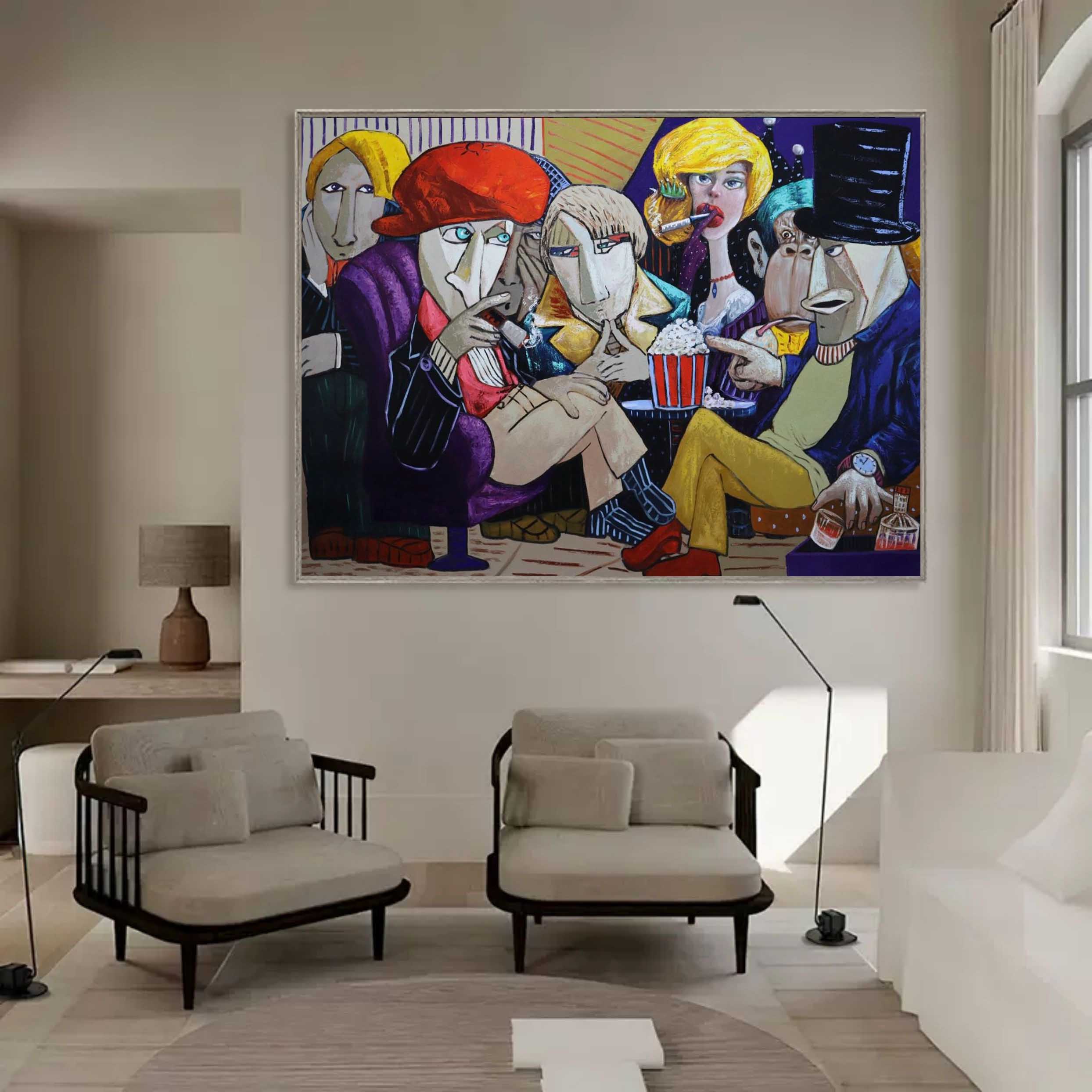 Large Pop Canvas Art Contemporary Pop Artists Original Pop Art People Pop Art Wall Decor