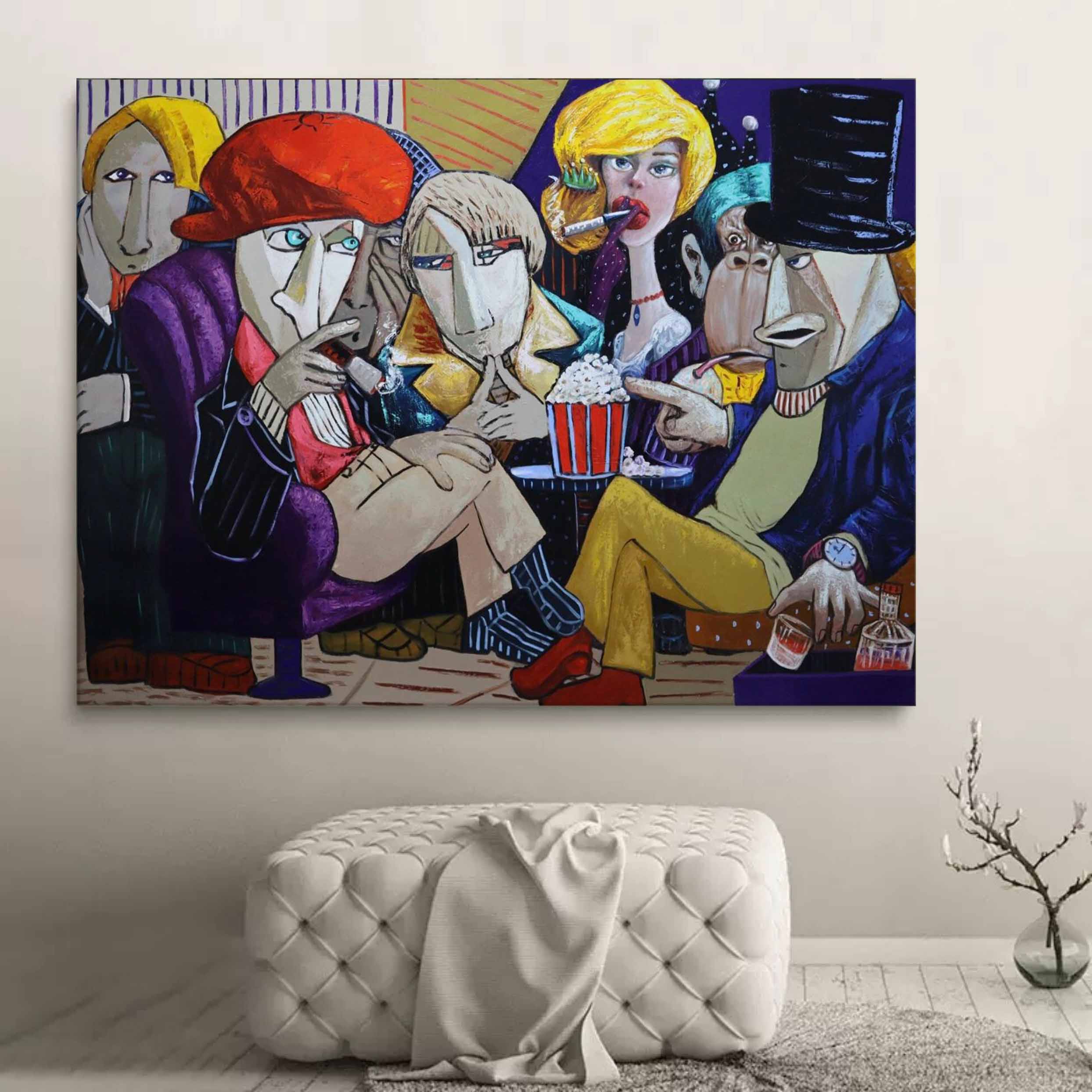 Large Pop Canvas Art Contemporary Pop Artists Original Pop Art People Pop Art Wall Decor