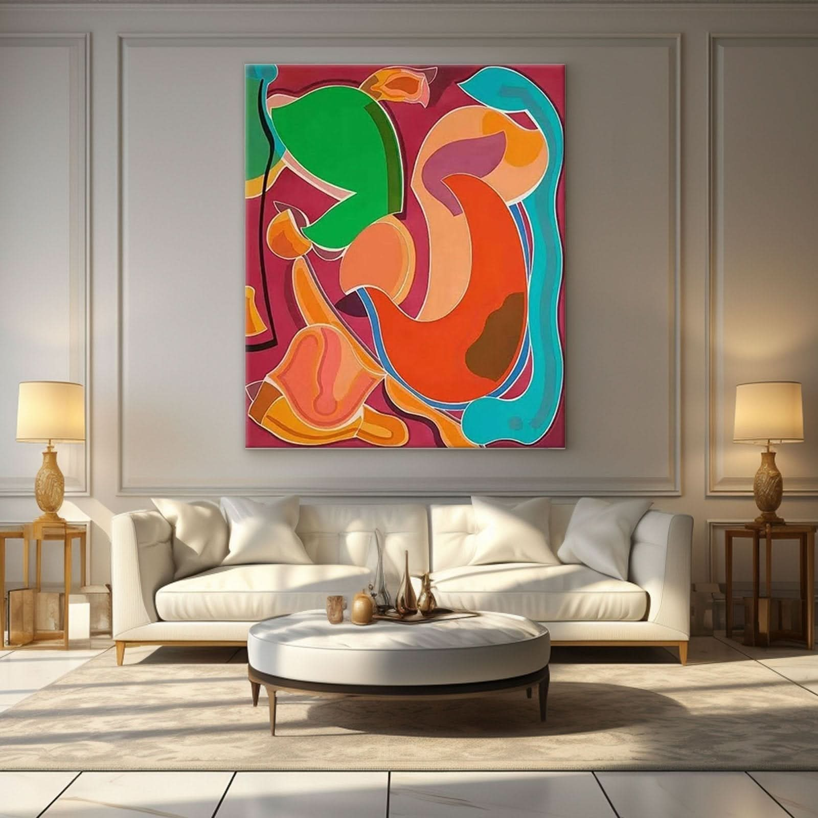 Abstract Colorful Painting "Rhapsody" - nukeart