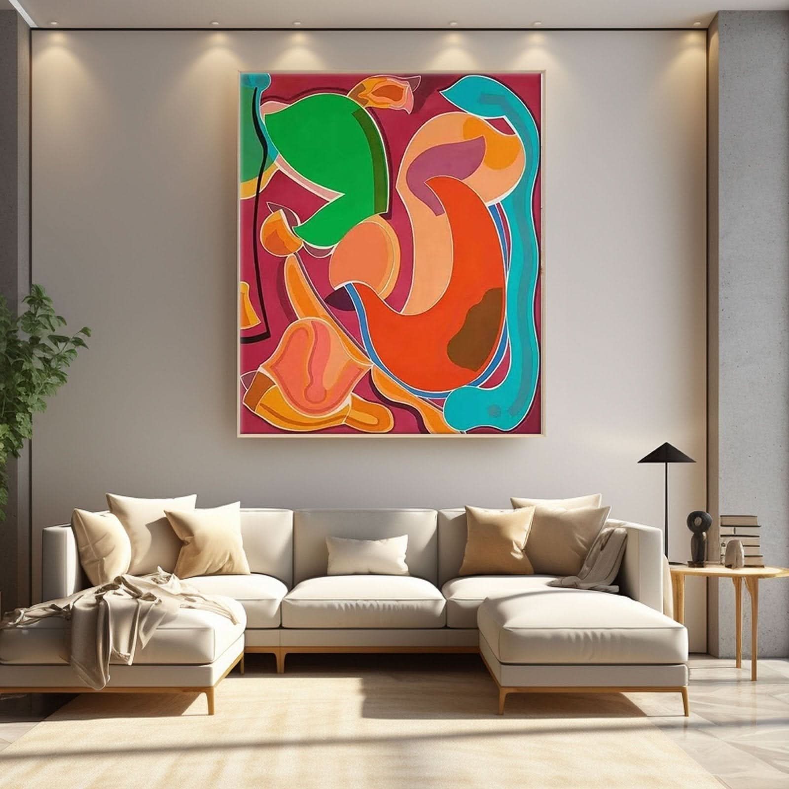 Abstract Colorful Painting "Rhapsody" - nukeart