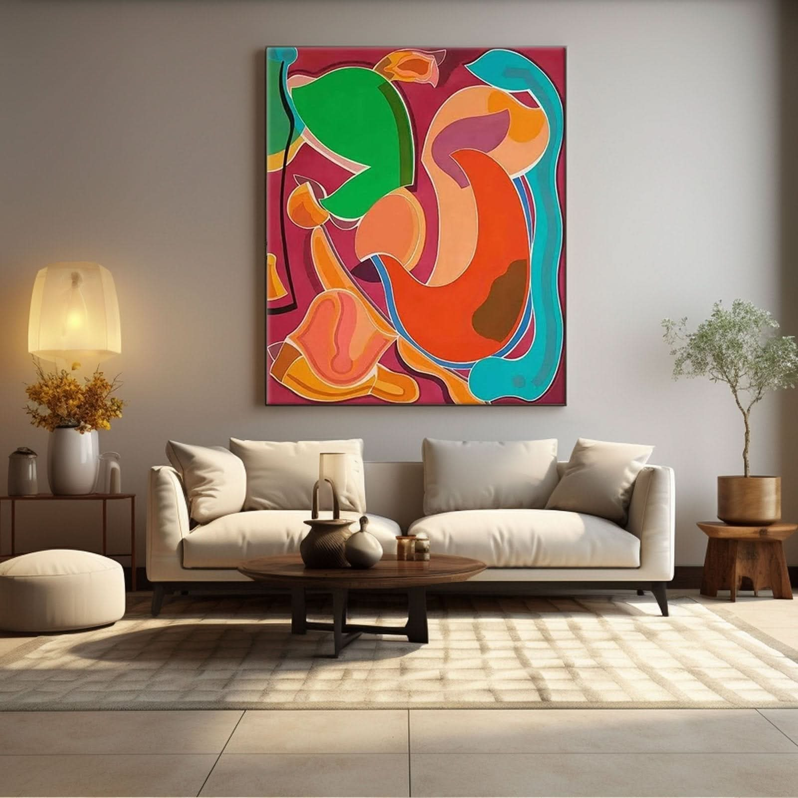 Abstract Colorful Painting "Rhapsody" - nukeart