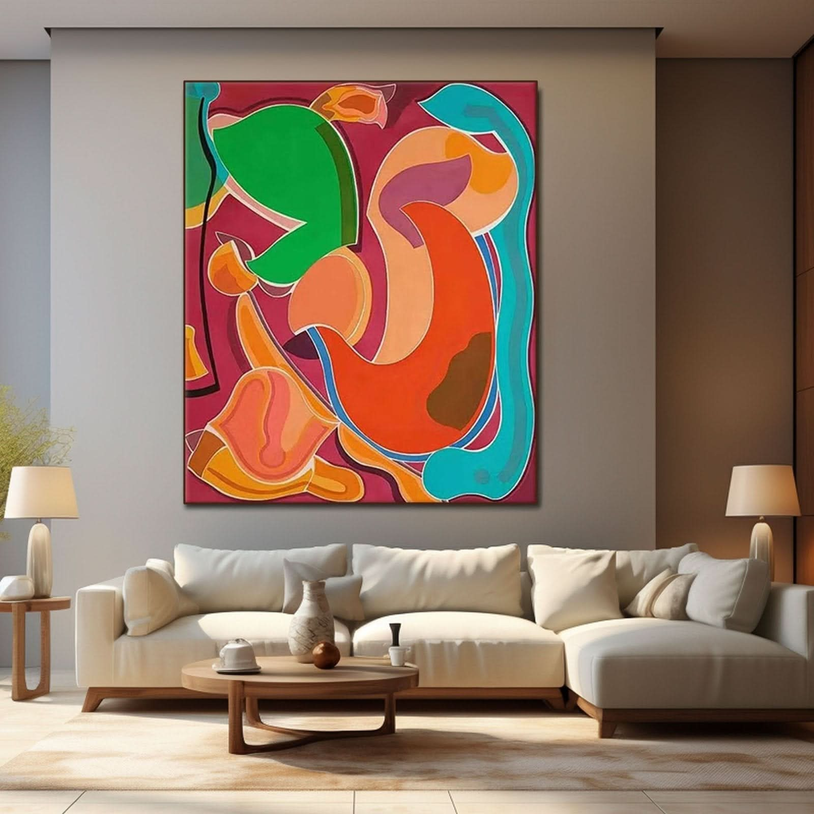 Abstract Colorful Painting "Rhapsody" - nukeart