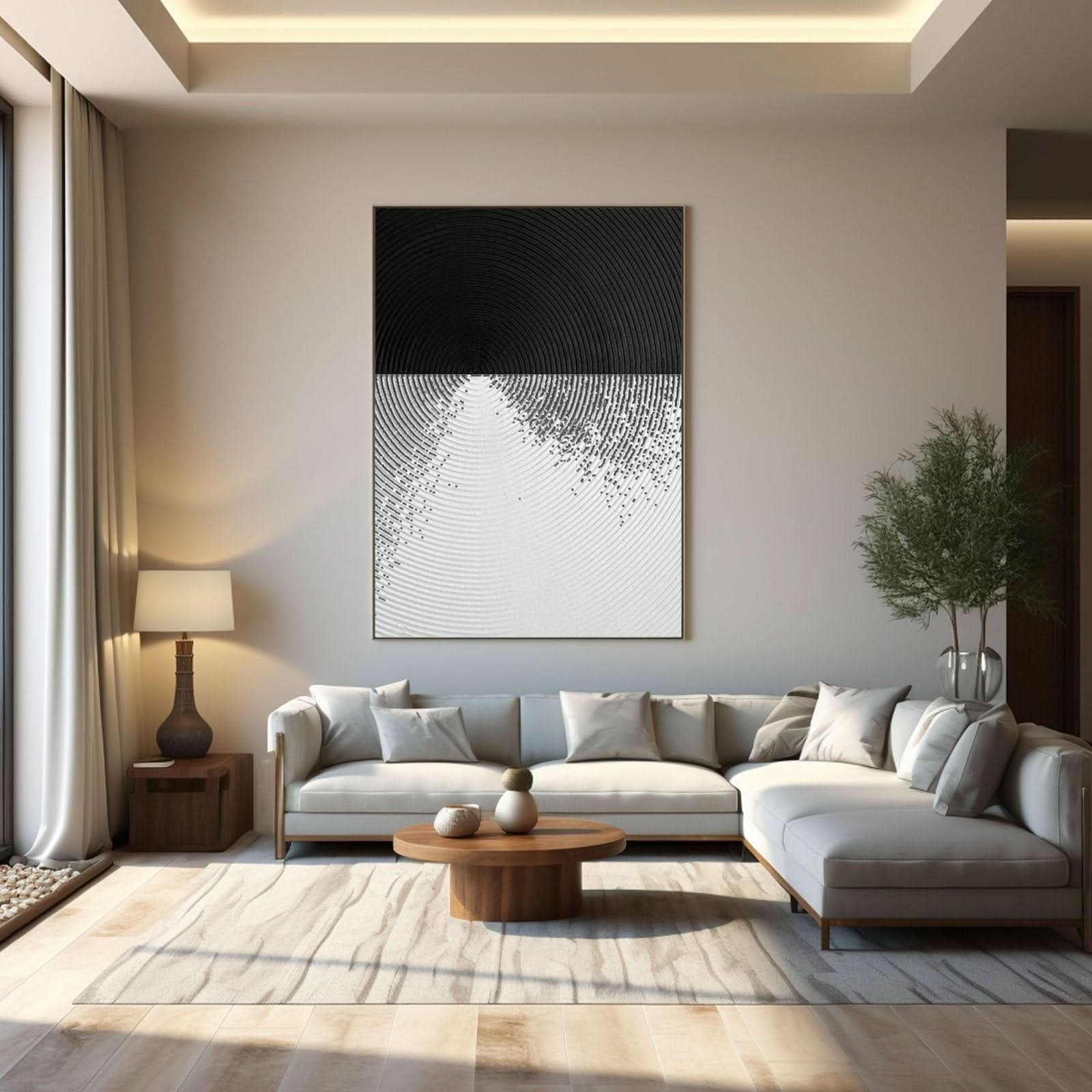 Abstract Minimalist Painting "Immerse" - nukeart