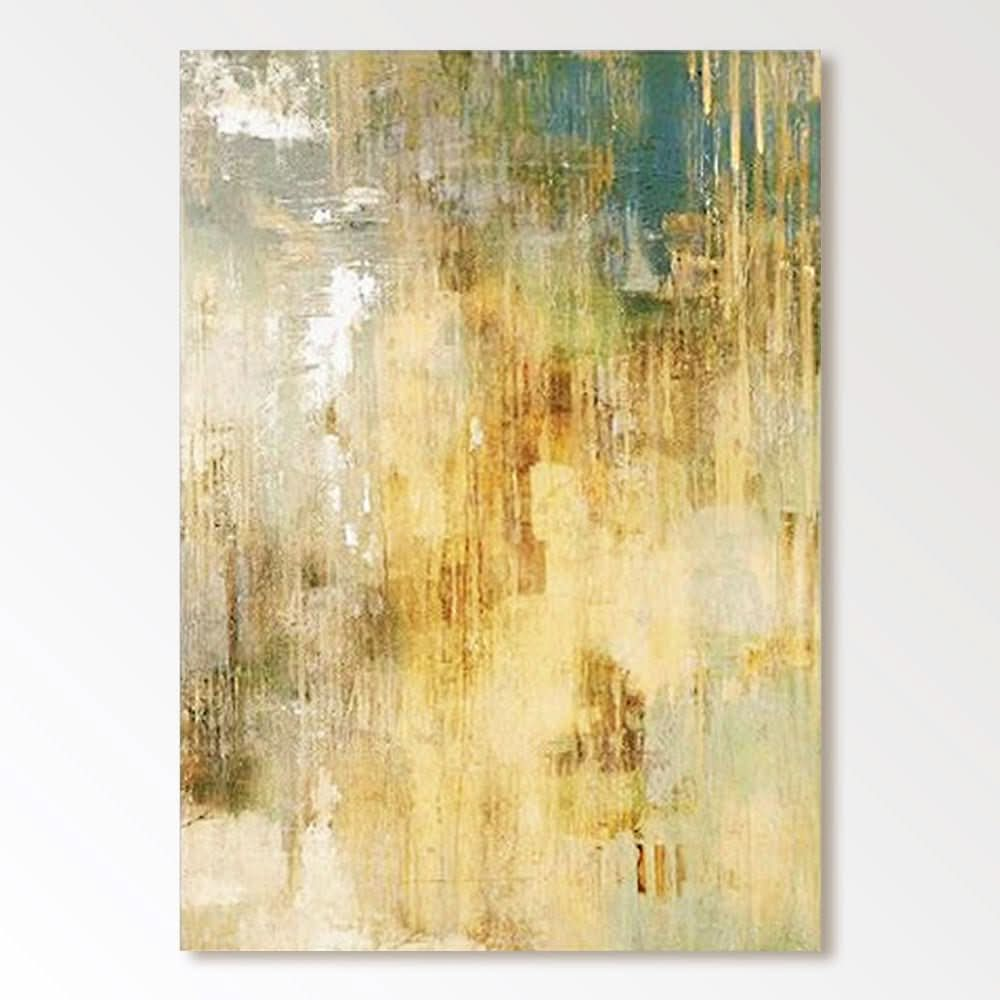 Abstract Painting "Golden Reverie" - nukeart