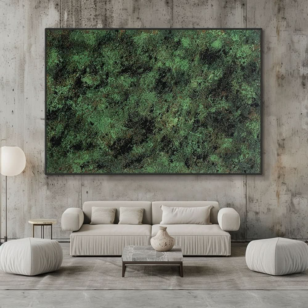 Abstract Painting "Verdant" - nukeart