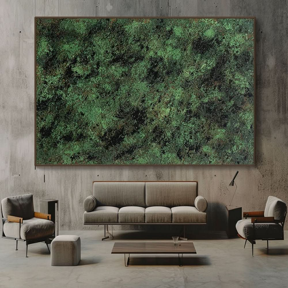 Abstract Painting "Verdant" - nukeart