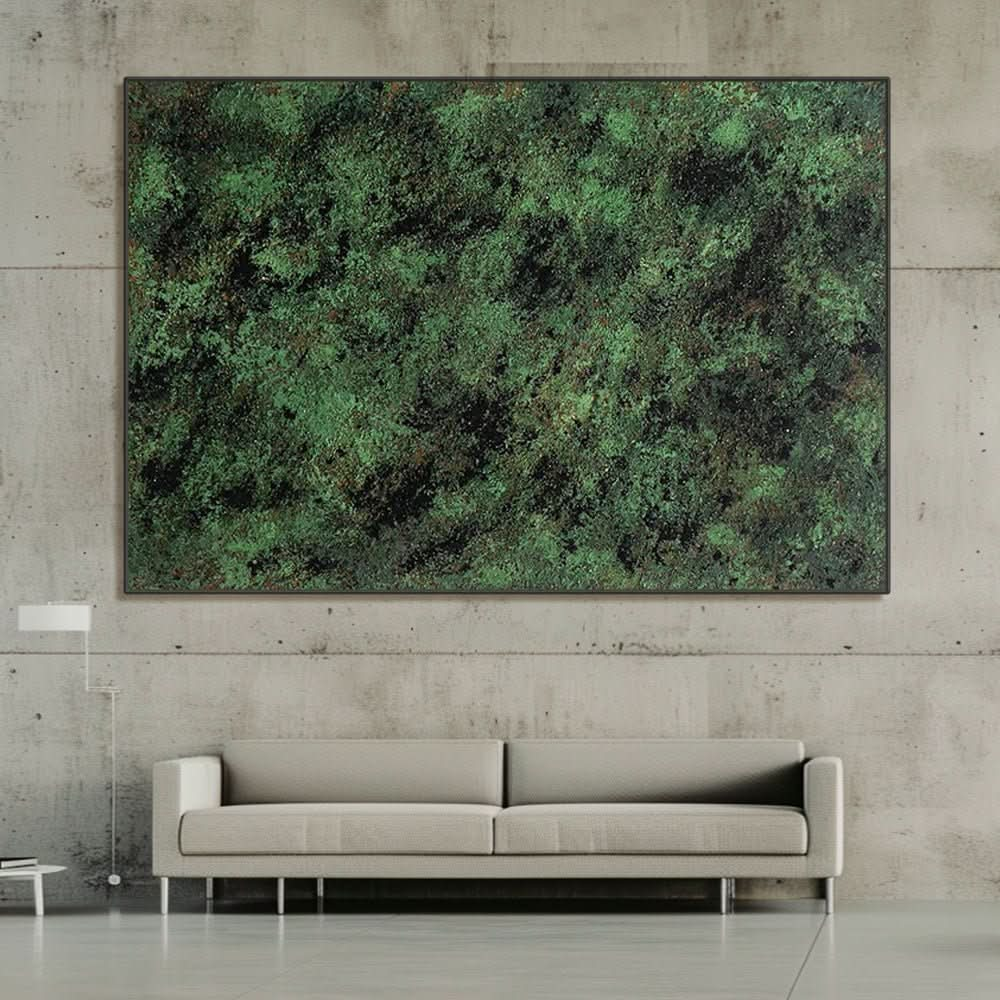 Abstract Painting "Verdant" - nukeart