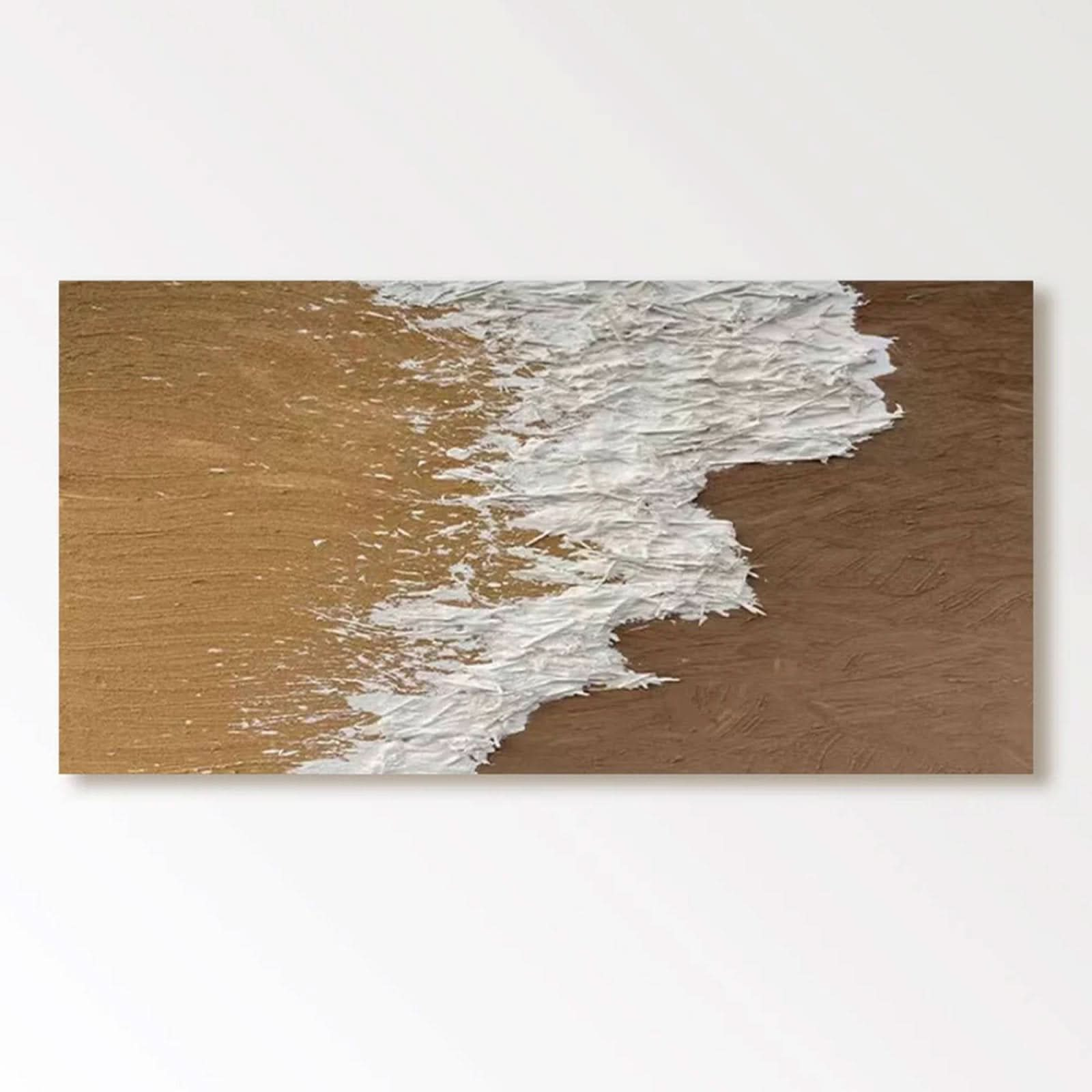 Abstract Plaster Wall Art "Sandy Surge" - nukeart