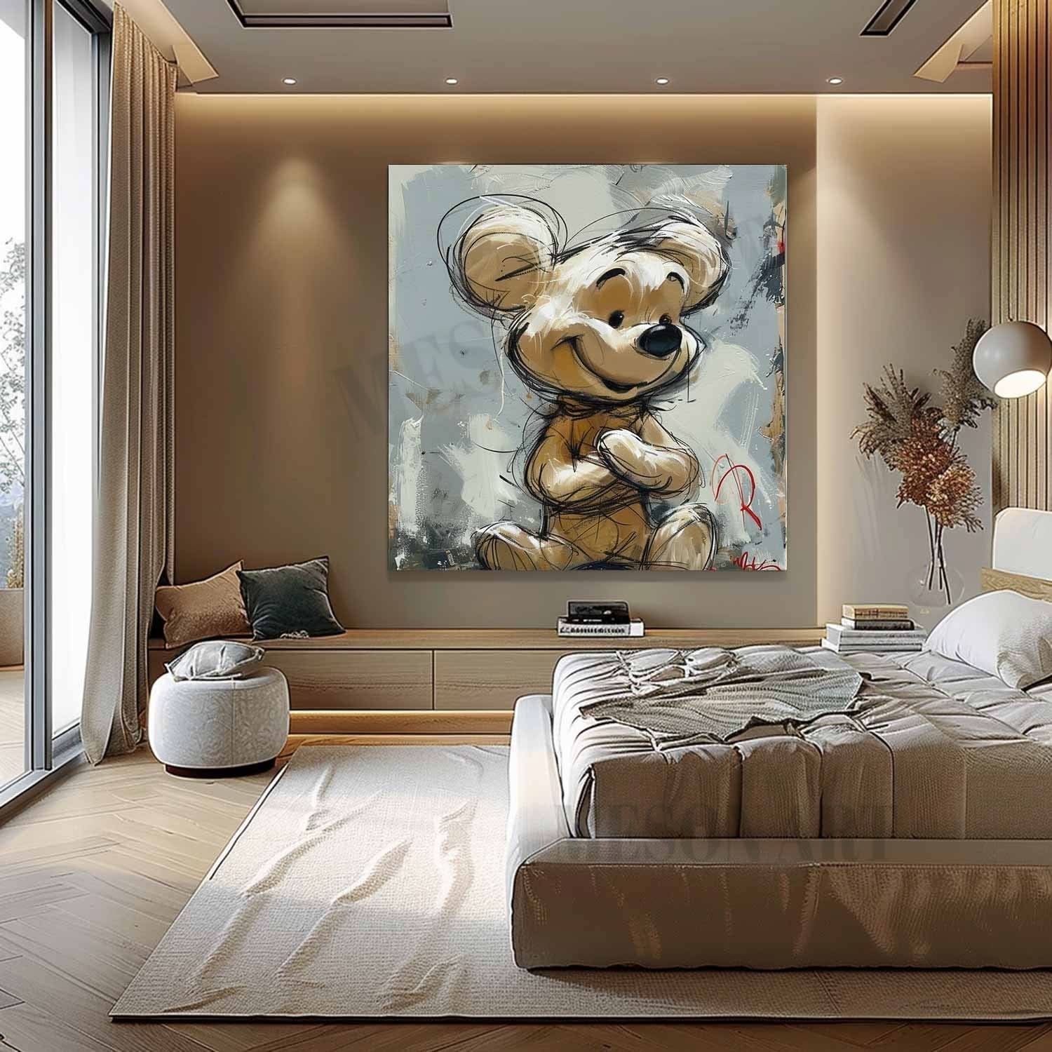 Winnie the Pooh Pop Art for Sale Winnie the Pooh Pop Canvas Wall Art Winnie the Pooh Pop Paintings