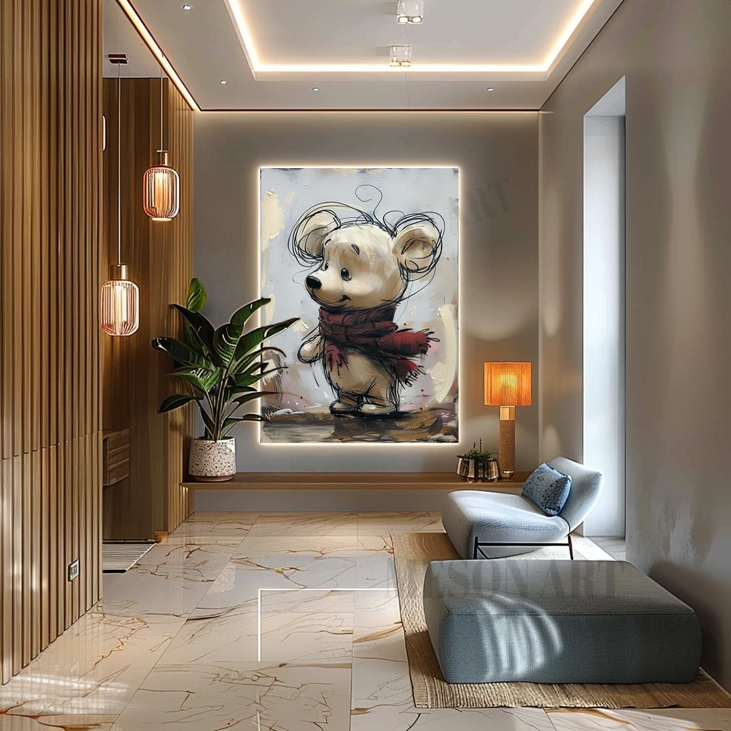 Winnie the Pooh Canvas Wall Art Winnie the Pooh Canvas Art for Sale Winnie the Pooh Graffiti Art