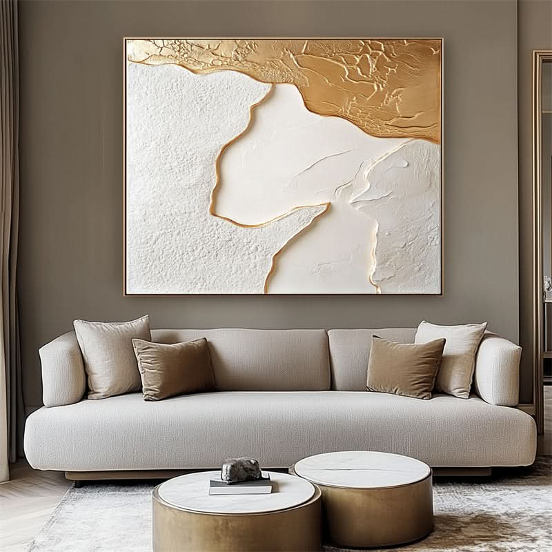 Golden Edge: Abstract Serenity