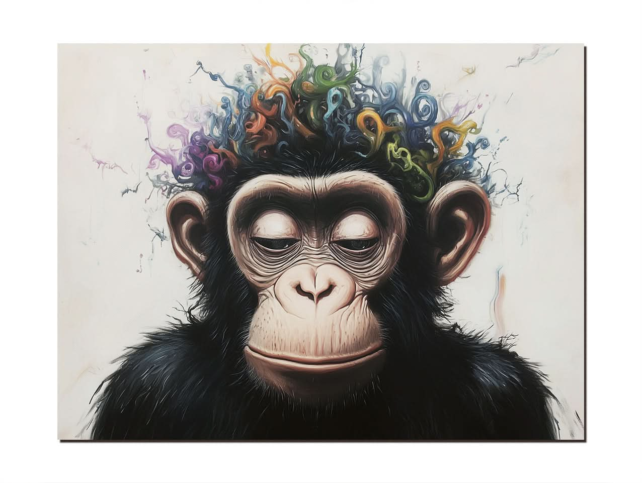 Inner Muse - Monkey Portrait Art