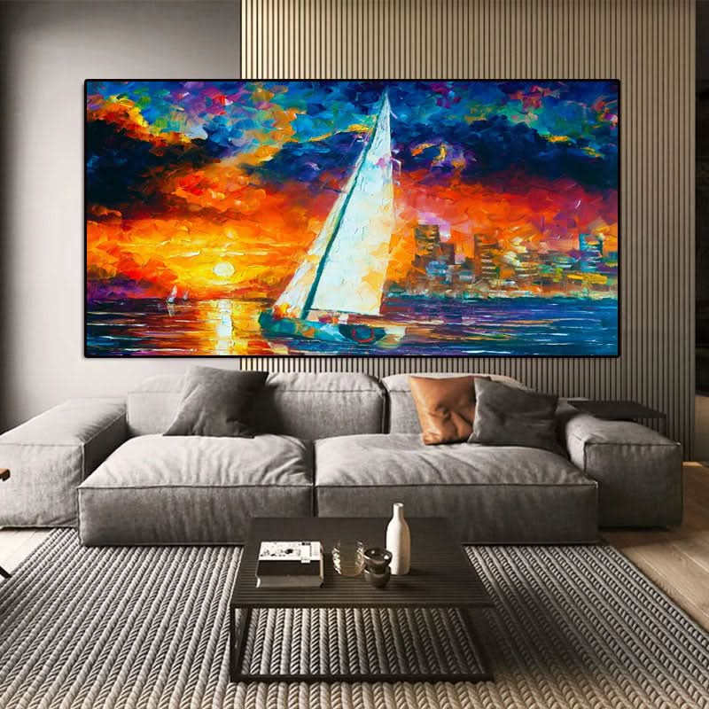 Sail into Sunset _ Colorful Night at Sea