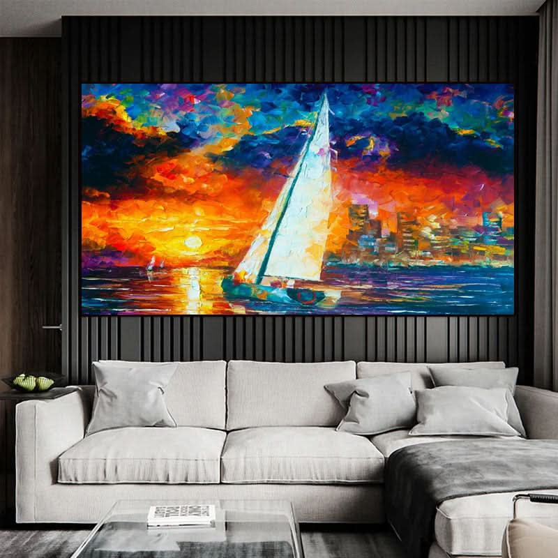 Sail into Sunset _ Colorful Night at Sea