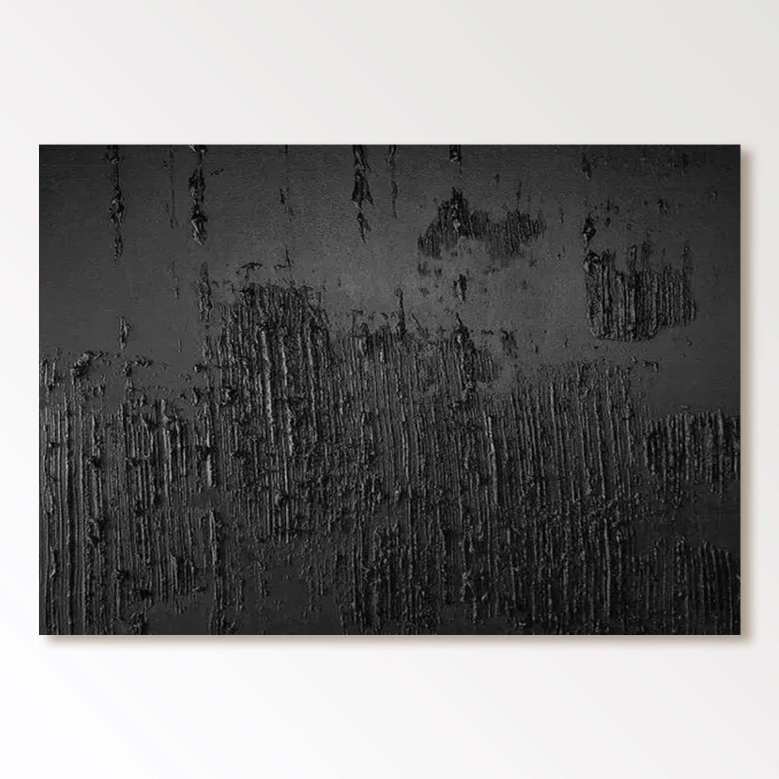 Minimalist Painting "Noircey Obscur" - nukeart