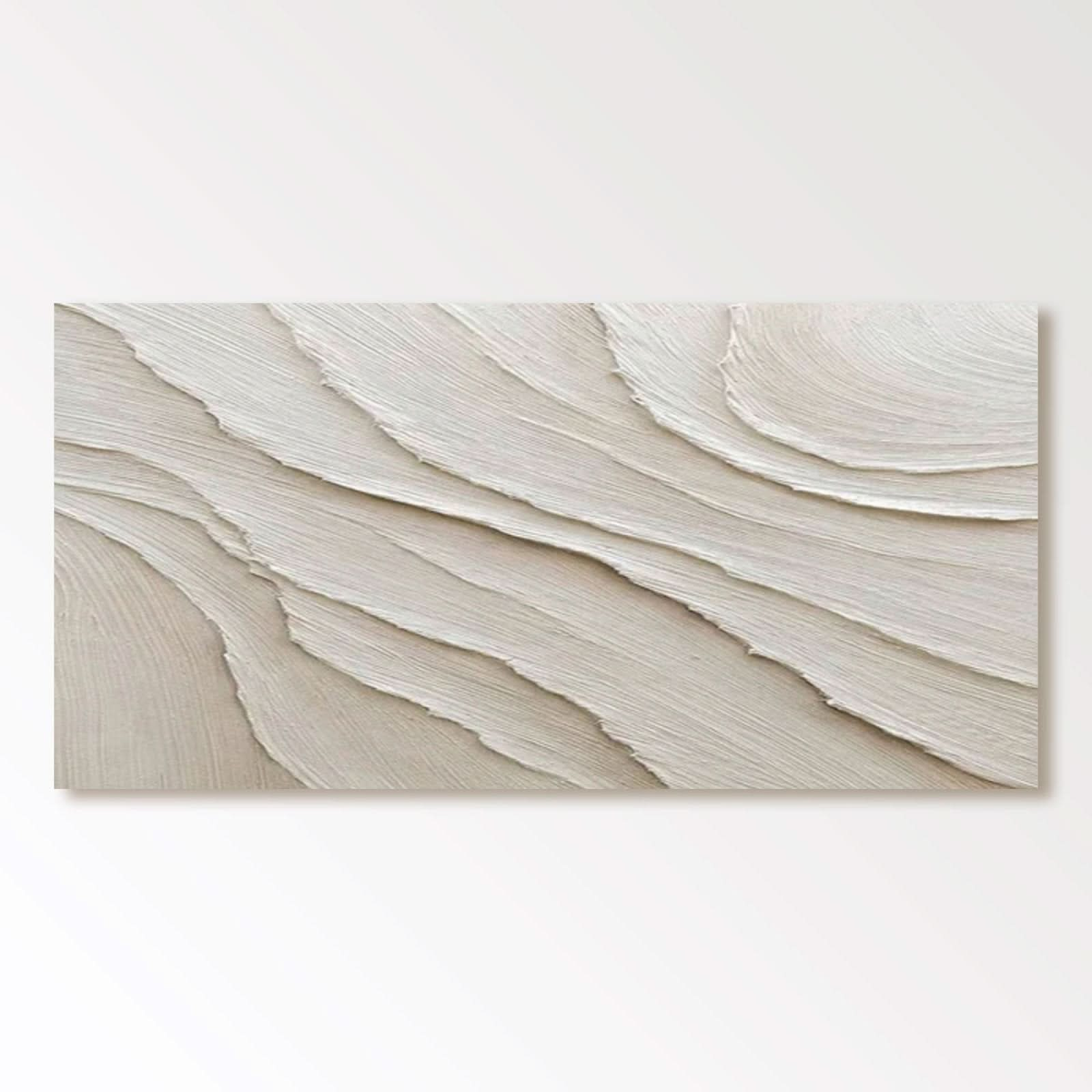 Minimalist Plaster Painting "Textured Serenity" - nukeart