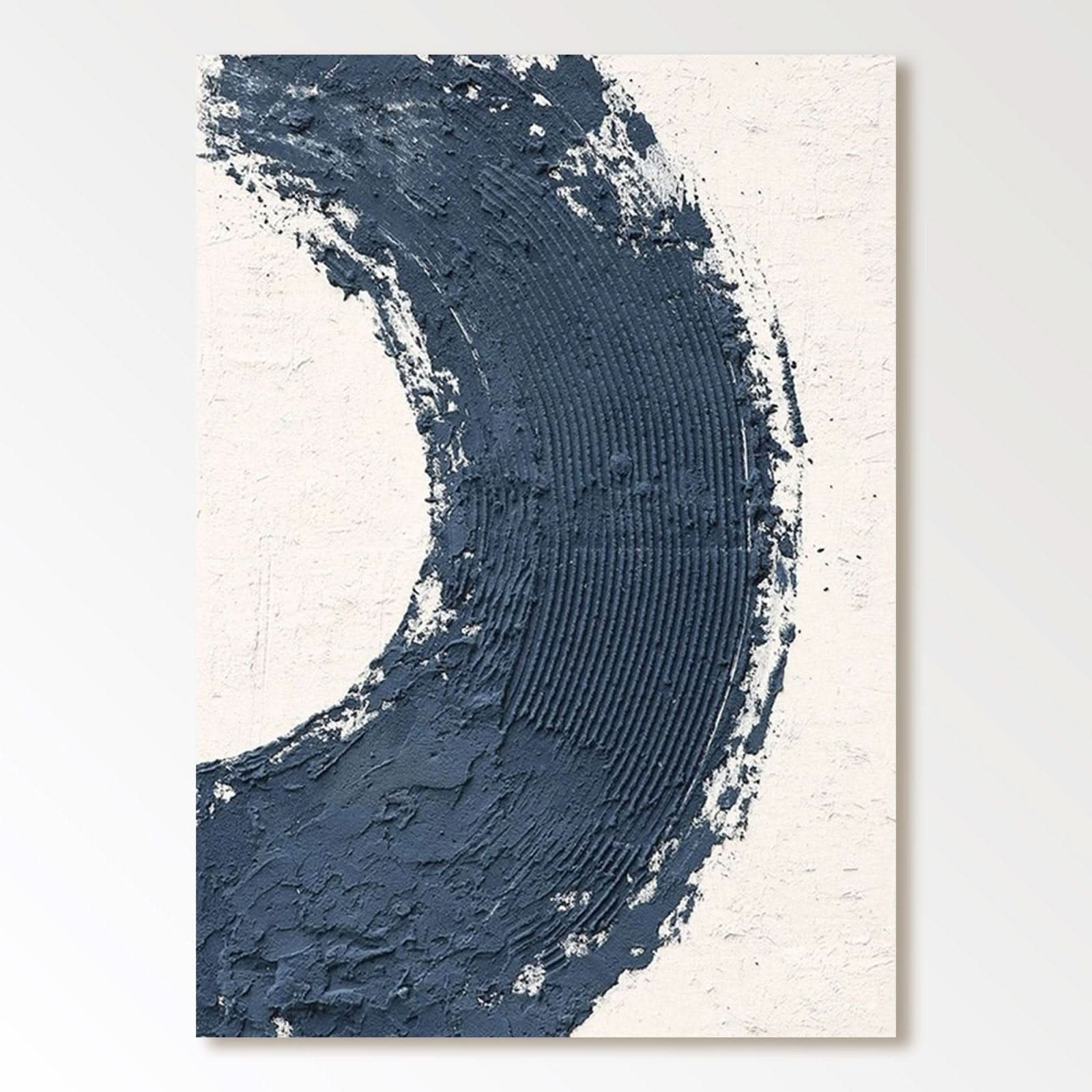 Minimalist Textured Painting "Abyss" - nukeart