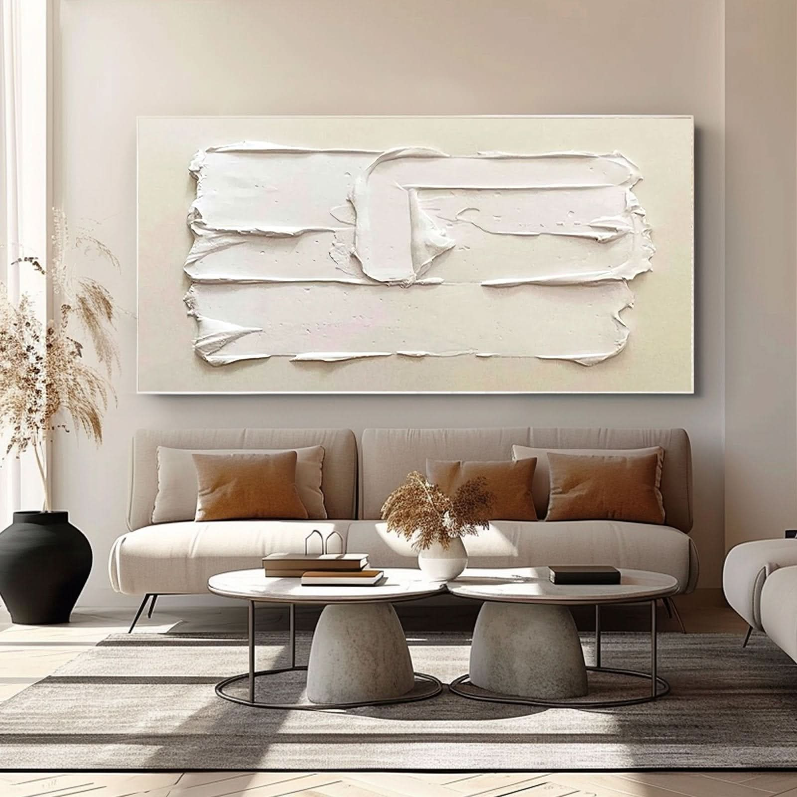 Plaster Painting "Blanc" - nukeart