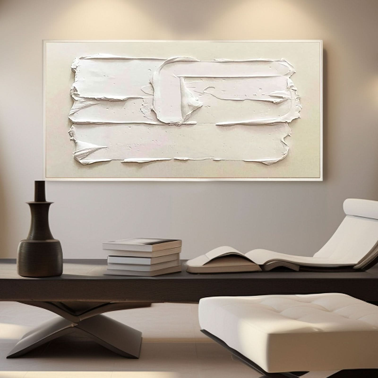 Plaster Painting "Blanc" - nukeart