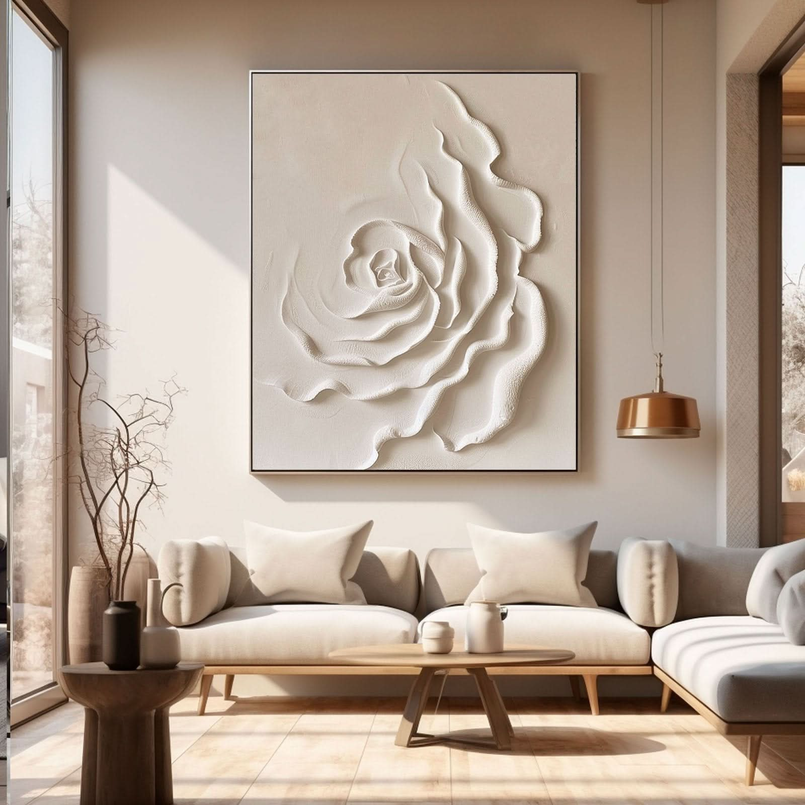 Plaster Painting "Eternal Blossom" - nukeart