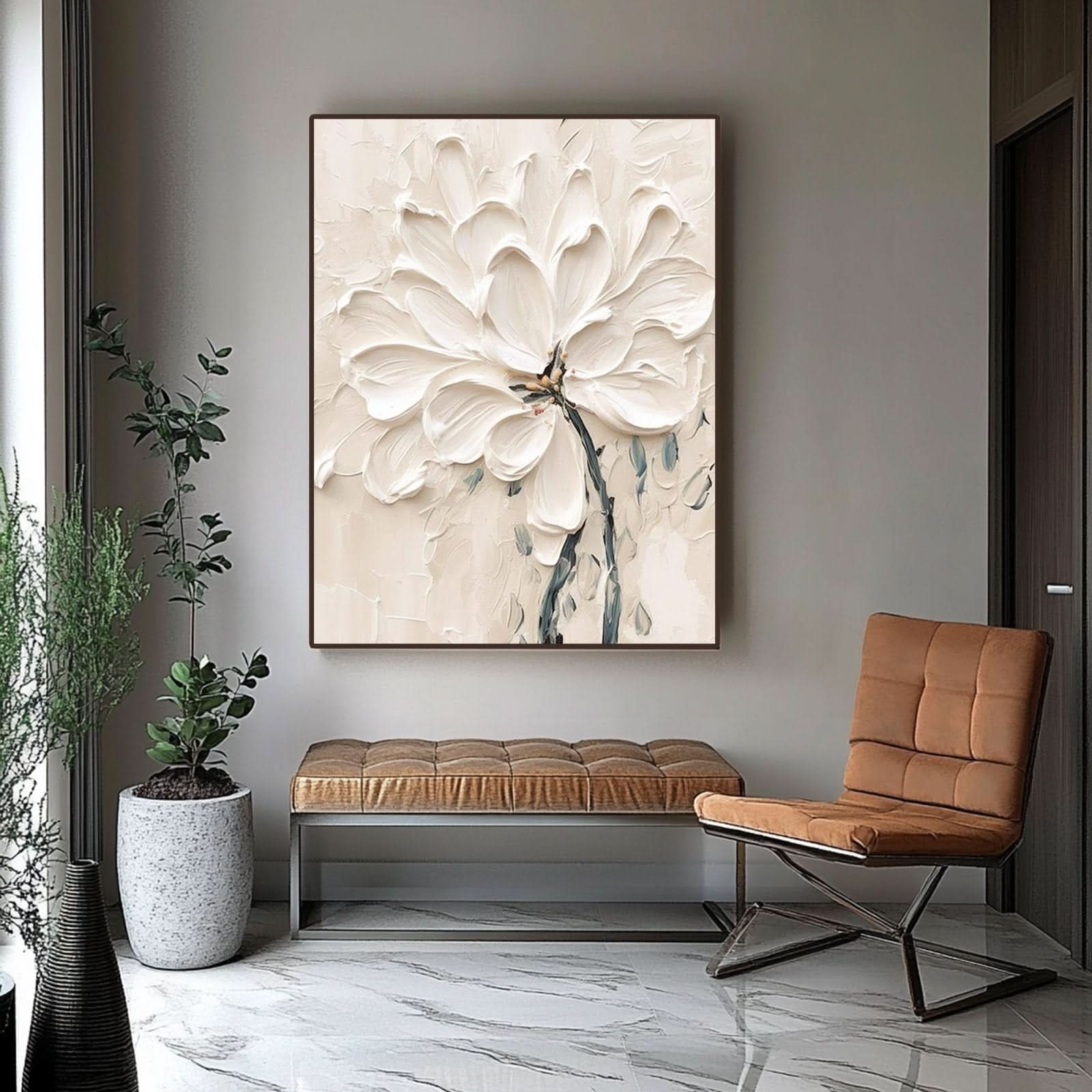 Plaster Painting "Jardin Enchanté" - nukeart