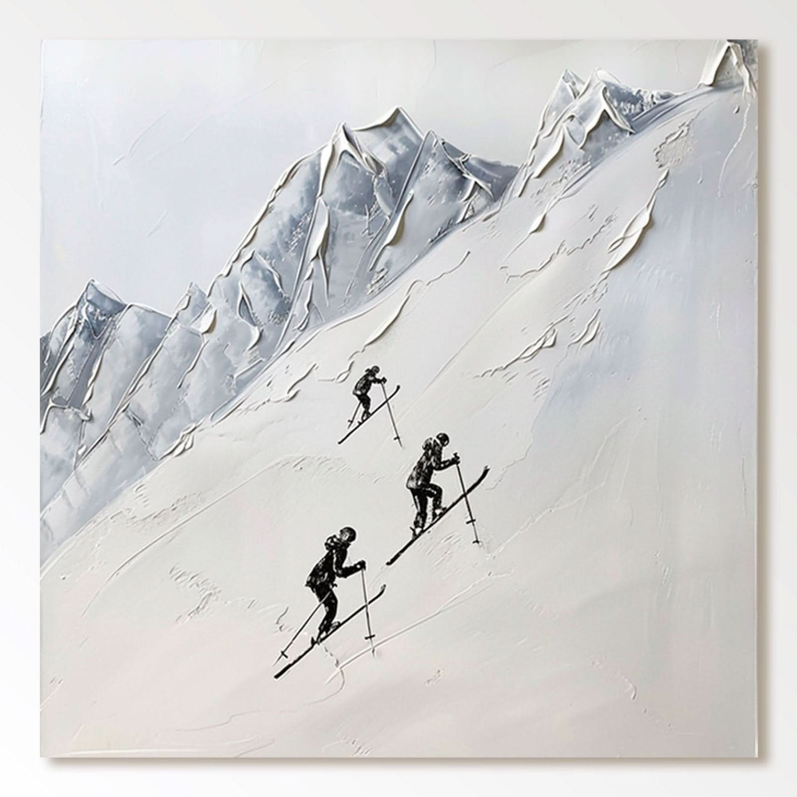 Plaster Painting "Together Towards the Summit" - nukeart