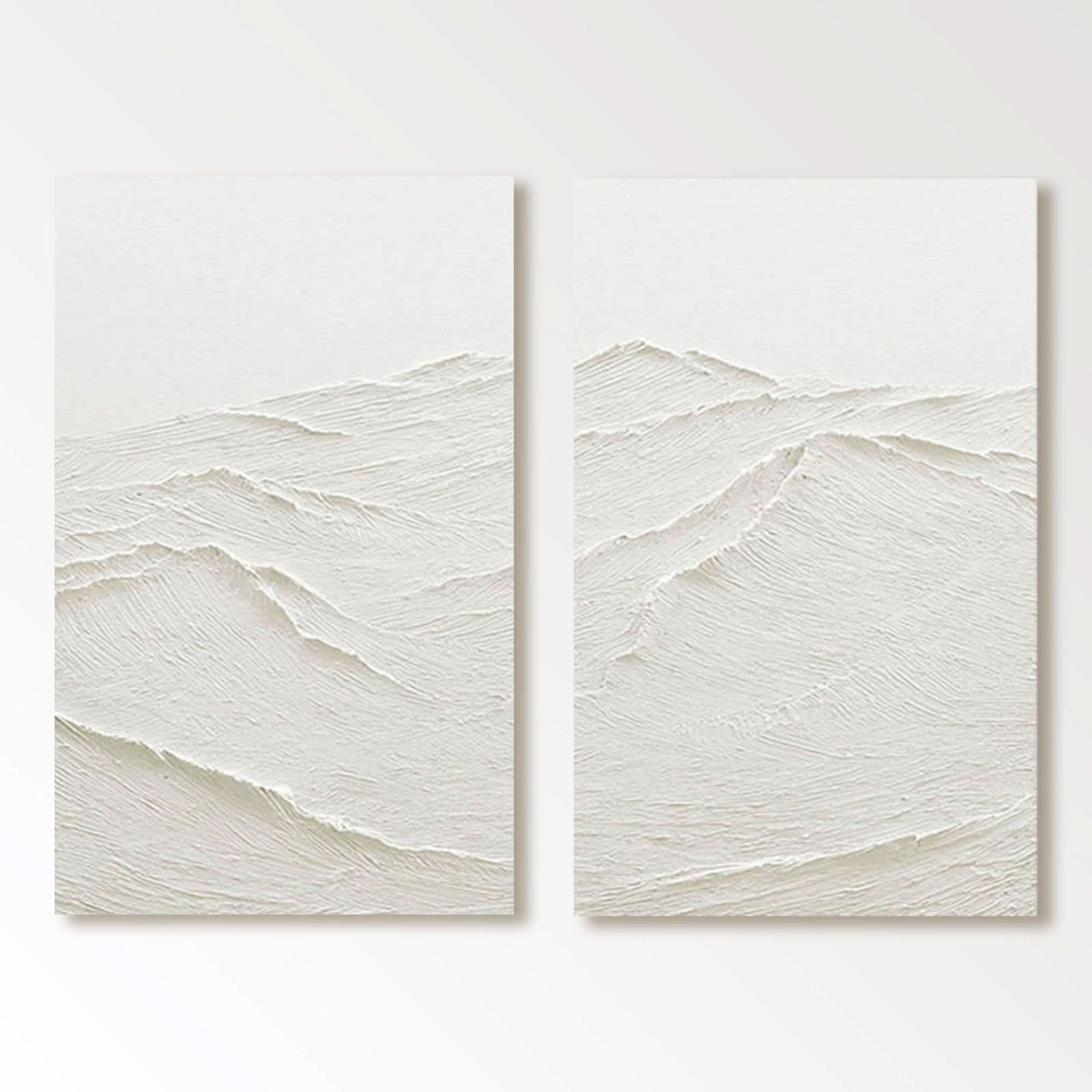 Plaster Painting "Whispering Peaks" - nukeart