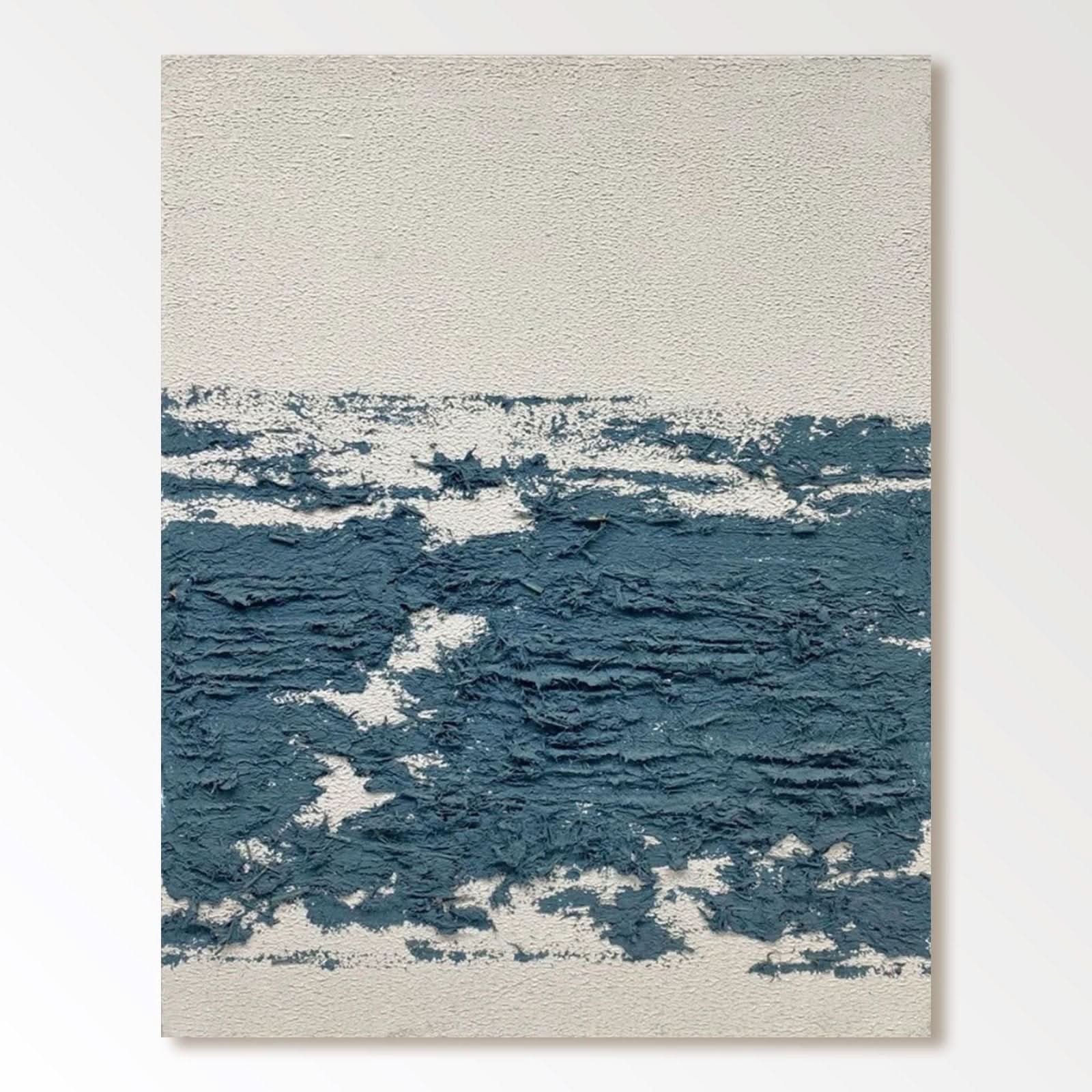 Plaster Textured Painting "Oceanic" - nukeart