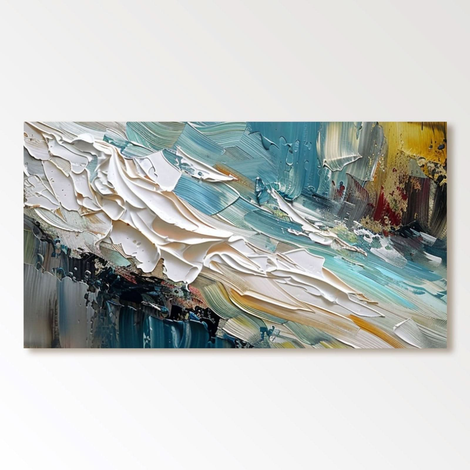 Plaster Wall Art "Waves of Passion" - nukeart