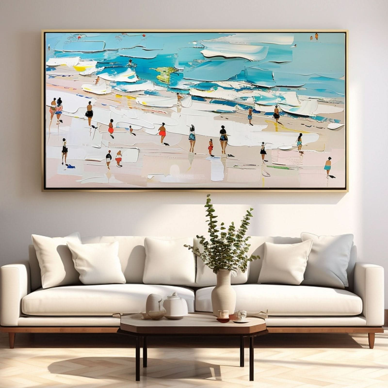 Plaster Wall Art"Beach Day" - nukeart