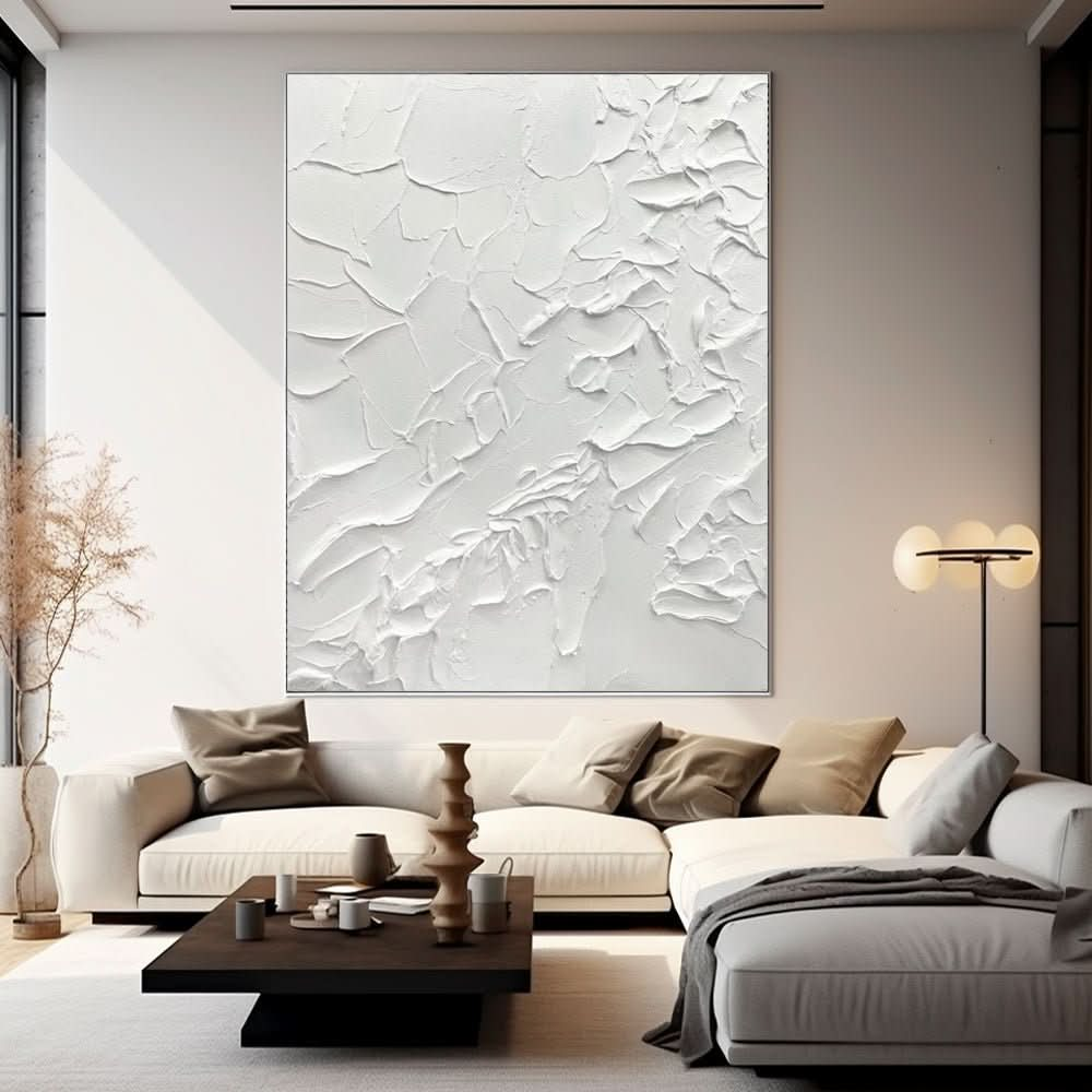 Textured Painting "Neige" - nukeart