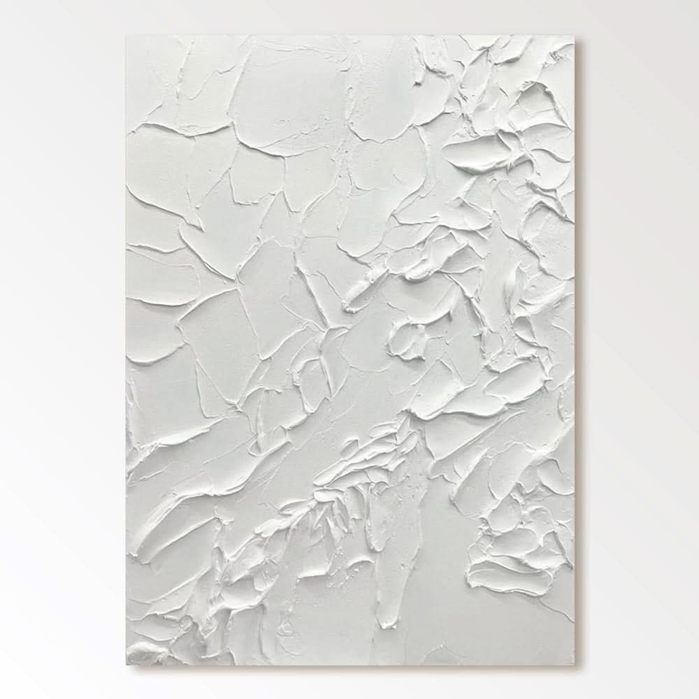 Textured Painting "Neige" - nukeart