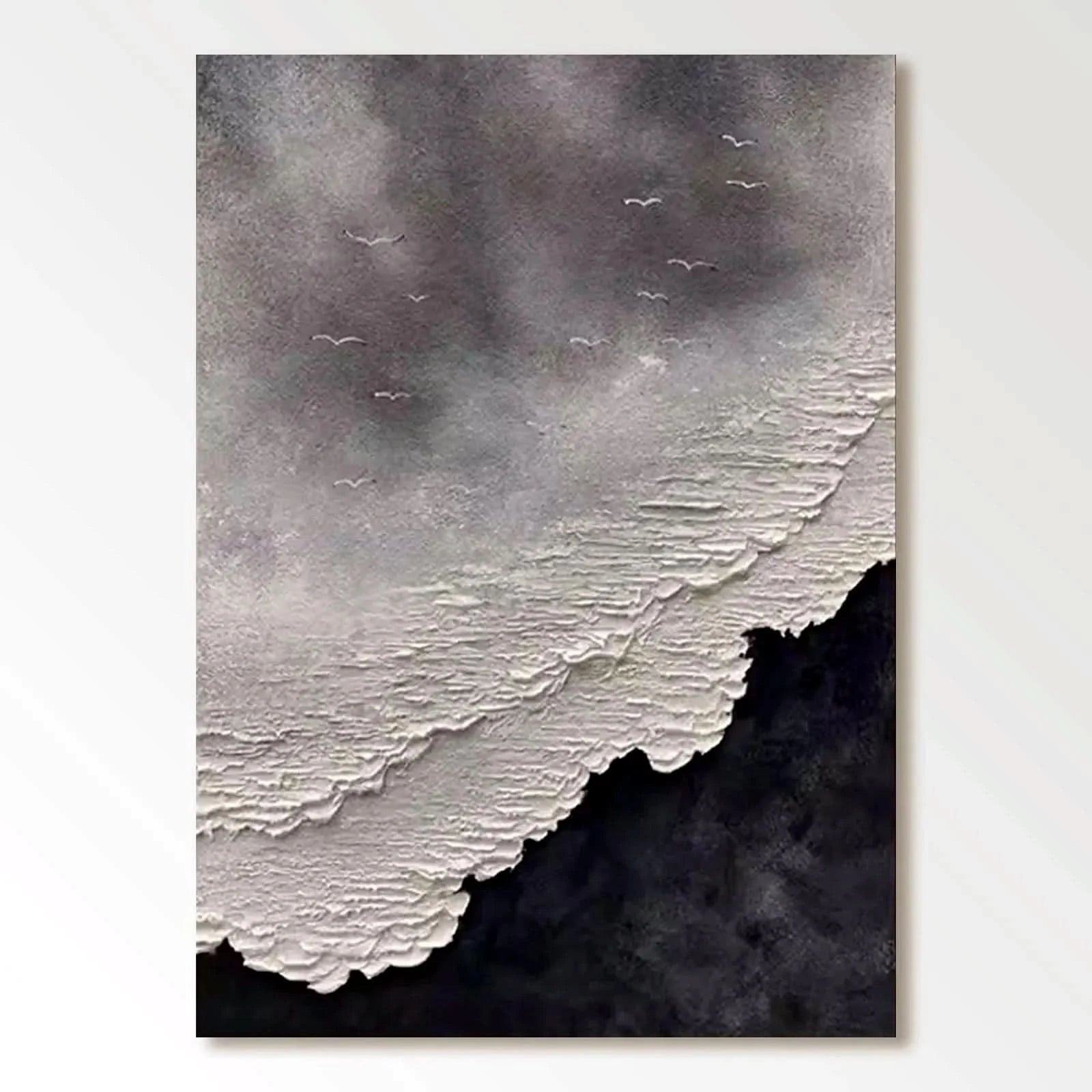 Textured Painting "Storm's Whisper" - nukeart