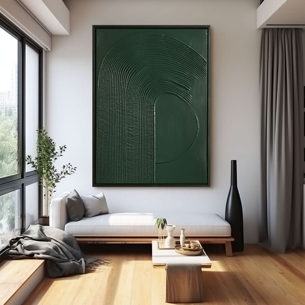 Wabi Sabi Painting "Lignes Sombres" - nukeart