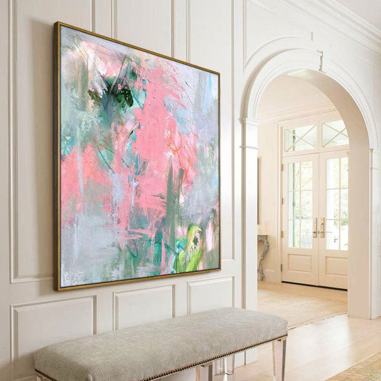 Large Canvas Art Abstract Original Paintings Colorful Paintings Contemporary Acrylic Paintings On Canvas | Camouflage foraging