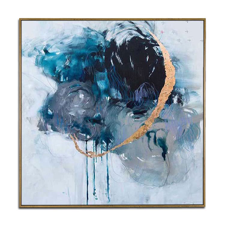 Großes modernes Gemälde, Heimdekoration, Wandkunst, Ölgemälde, Leinwand, abstraktes modernes Acrylgemälde | Zusammenhalten im Leben und im Tod 