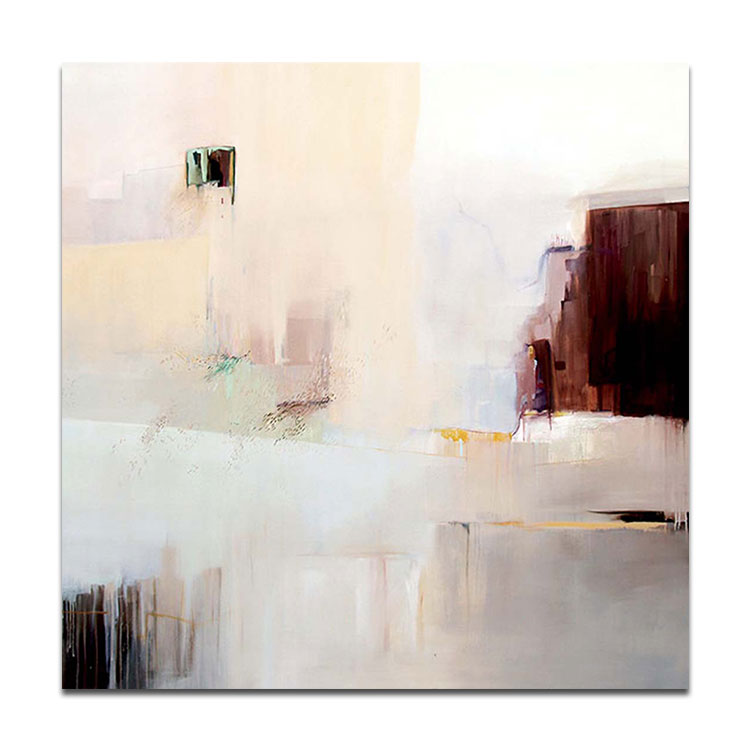 Large Abstract Painting On Canvas White Abstract Painting Beige Painting Ocean Painting | Be reluctant to leave