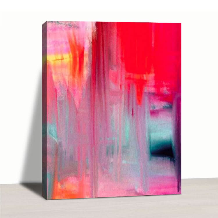 Rötung der Haut - handgefertigtes modernes Wandkunst-Acrylgemälde auf Leinwand 
