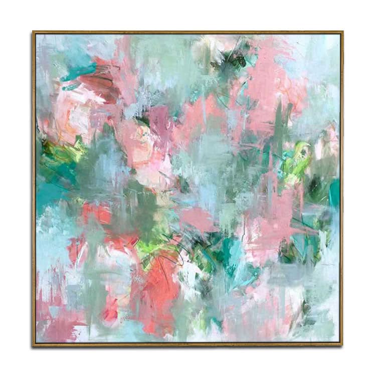Große Leinwandkunst, abstrakte Originalgemälde, farbenfrohe Gemälde, zeitgenössische Acrylgemälde auf Leinwand | Verstreut und geflohen 